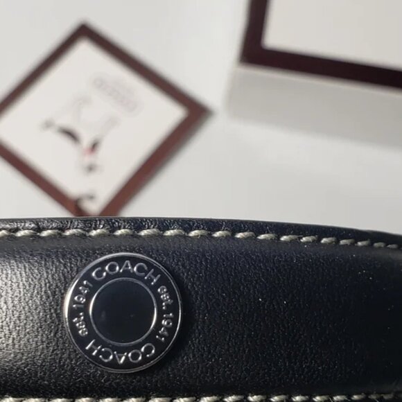 Coach Dog Collar 8848 Black Medium 13.5" - 16.5" New - Picture 4 of 6